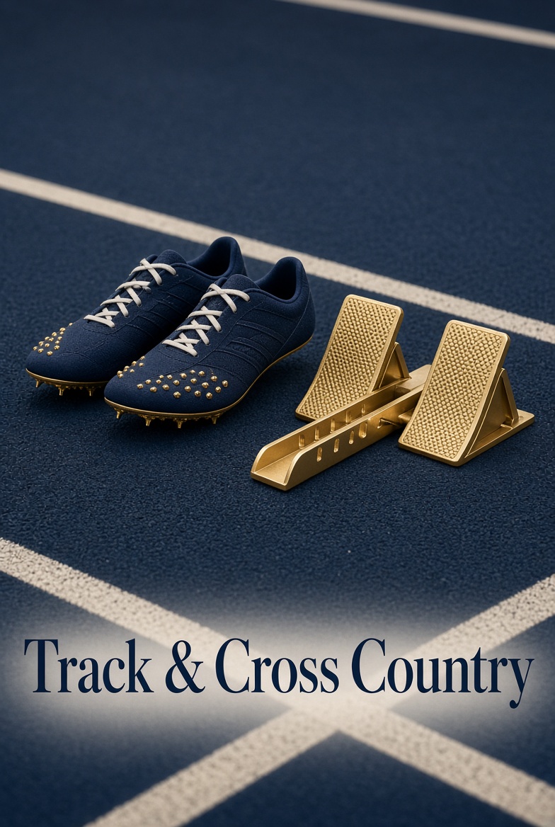 JCPS track and cross country running shoes and stopwatch