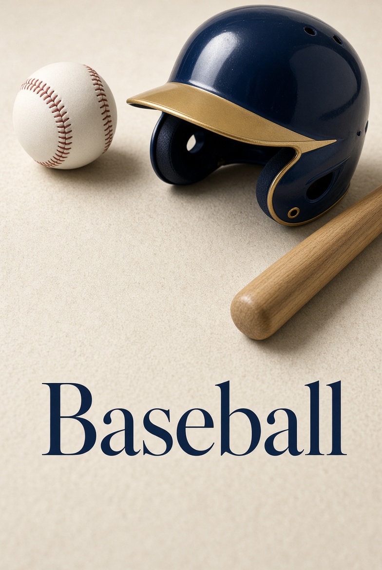 JCPS baseball, bat and glove