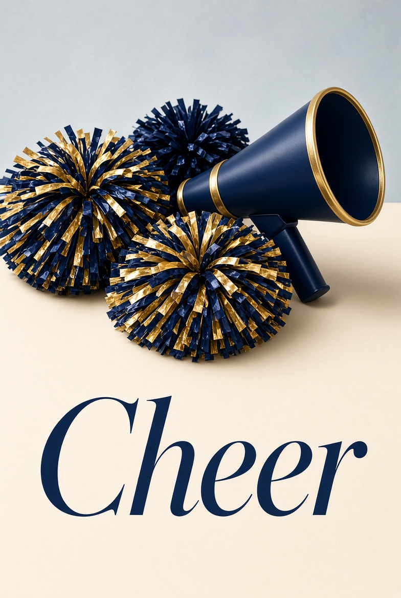 JCPS cheer poms and megaphone