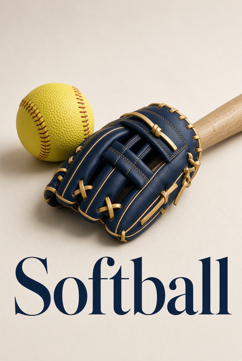 JCPS softball, bat and glove
